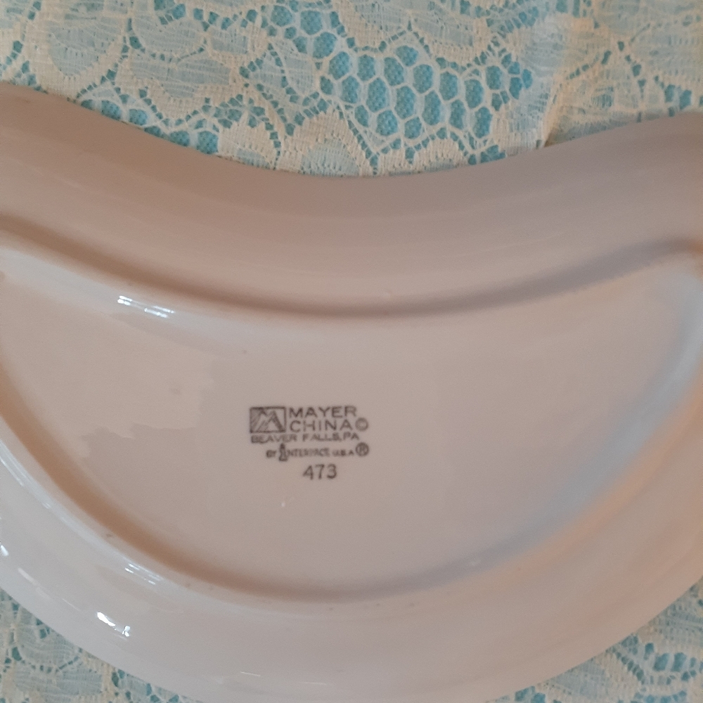 Vintage Restaurant Ware Crescent Shaped Dish - Picture 4 of 9